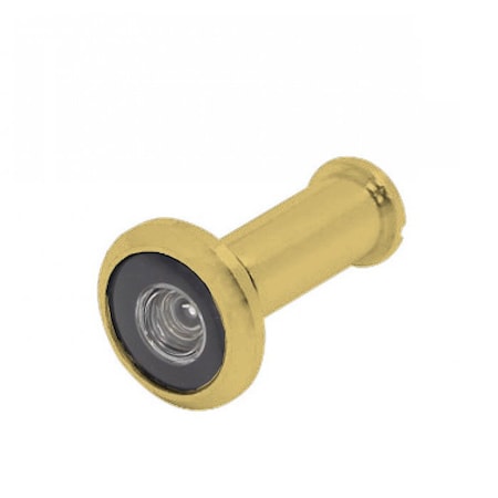 Cal-Royal 180 Degrees Brass Door Viewer, 1/2 Bore, Plastic Lens, for 1-3/8 to 2 Thick Doors, US5 Satin DV91-5